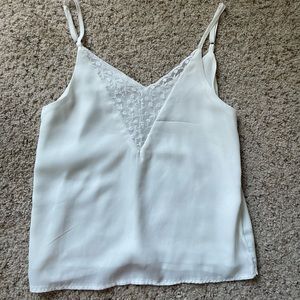 white lace blouse tank